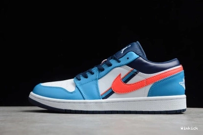 BLUE ORBIT AIR LOW 1 TIME GS CV4892-100 JORDAN NIKE GAME 0719